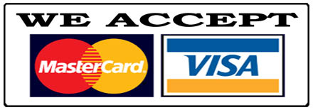 We accept Mastercard as well as VISA